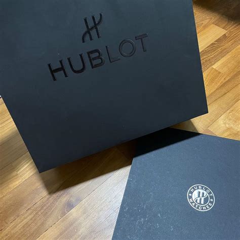 hublot paper bag|Authentic Hublot paper bag. 15” X 6” X 11.5” Inches .